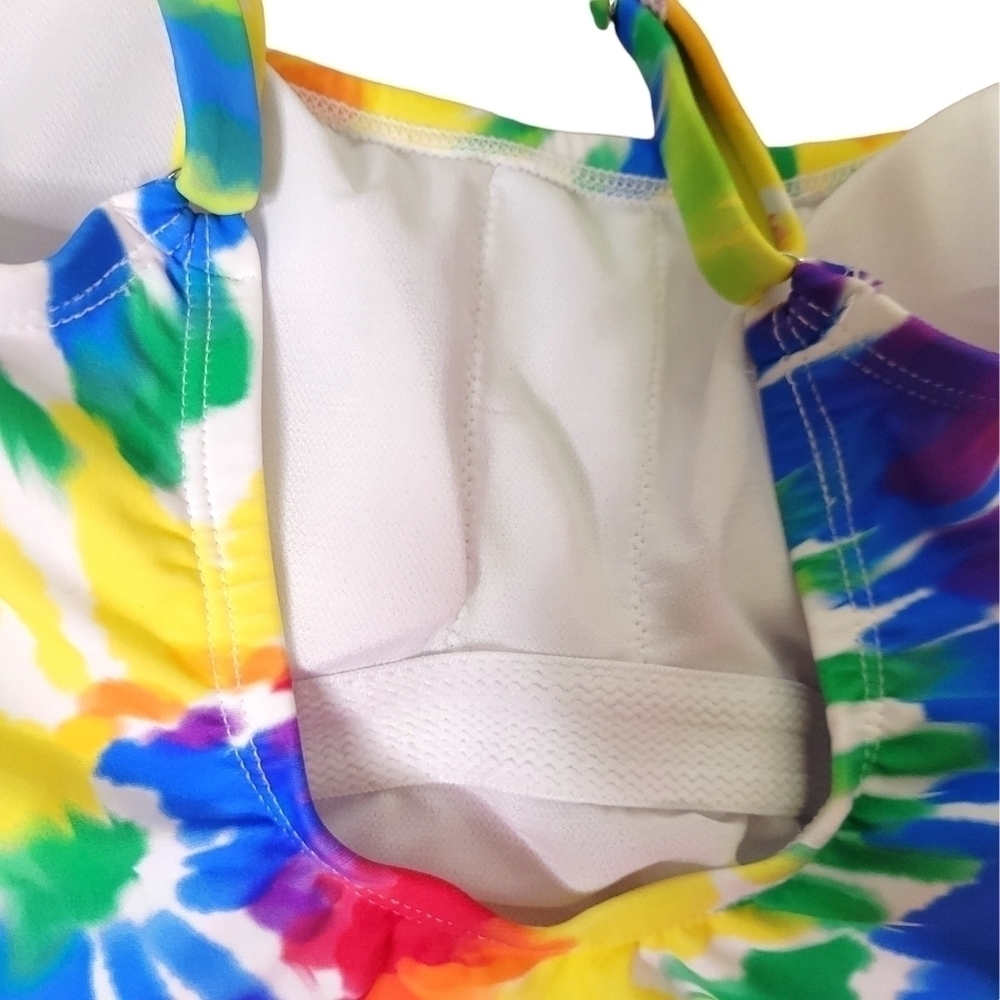 Sirena One Piece Rainbow Tie Dye #TAKEPRIDE Swimsuit - Picture 6 of 11